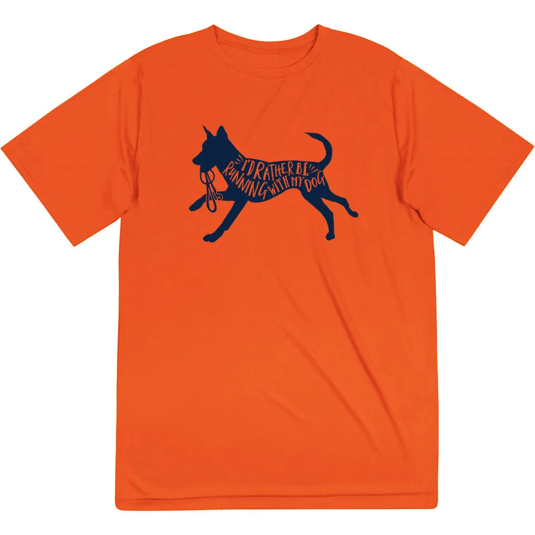 Short Sleeve Performance Tee - I'd Rather Be Running With My Dog 8 Short Sleeve Performance Tee - I'd Rather Be Running With My Dog - Image 6