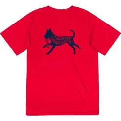 Short Sleeve Performance Tee - I'd Rather Be Running With My Dog 17 Short Sleeve Performance Tee - I'd Rather Be Running With My Dog -goneforarun Sales 2023 tr 42176 RED FLAT