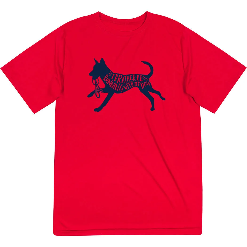 Short Sleeve Performance Tee - I'd Rather Be Running With My Dog 9 Short Sleeve Performance Tee - I'd Rather Be Running With My Dog - Image 7