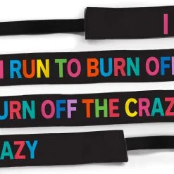 Running Juliband No-Slip Headband - I Run To Burn Off The Crazy -goneforarun Sales 2023 tr 42211 BLACK 5