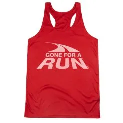 Women's Racerback Performance Tank Top - Gone For A Run® White Logo -goneforarun Sales 2023 tr 42242 RED MAIN