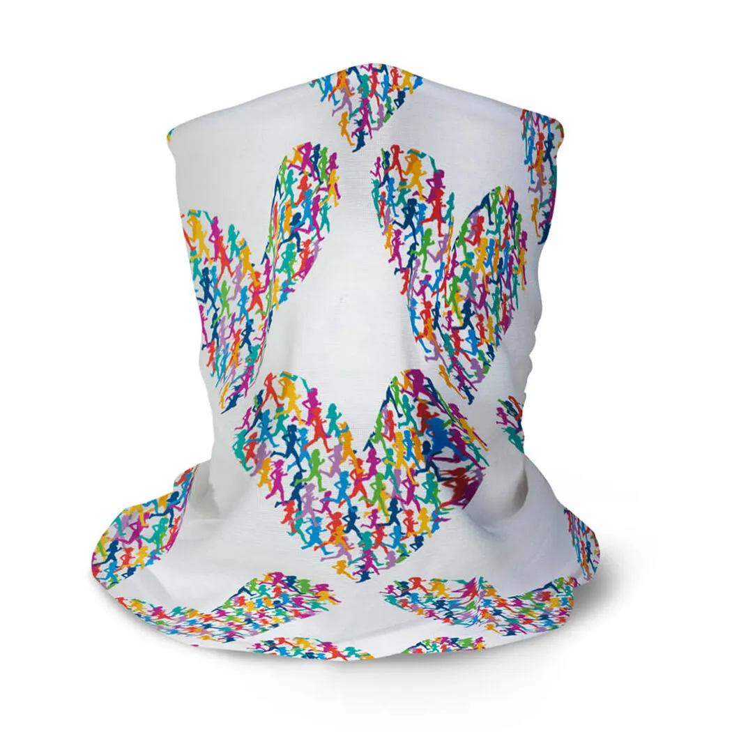 Running Multifunctional Headwear - Heart With Runners Repeat RokBAND 9 Running Multifunctional Headwear - Heart With Runners Repeat RokBAND - Image 7