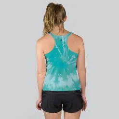 Women's Performance Tank Top - Flock It Just Run Tie-Dye -goneforarun Sales 2023 tr 42441 MODELBACK