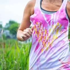 Women's Performance Tank Top - Heart With Runners Tie-Dye -goneforarun Sales 2023 tr 42442 LIFESTYLE