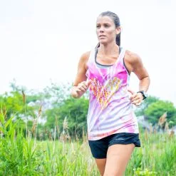 Women's Performance Tank Top - Heart With Runners Tie-Dye -goneforarun Sales 2023 tr 42442 LIFESTYLE3