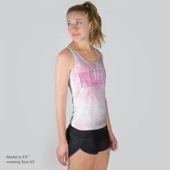 Women's Performance Tank Top - Inspire To Run Tie-Dye -goneforarun Sales 2023 tr 42444 MODELFRONT