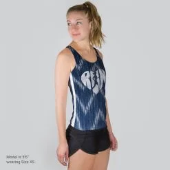Women's Performance Tank Top - Love The Run Batik -goneforarun Sales 2023 tr 42446 MODELFRONT
