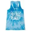 Women's Performance Tank Top - Running On Girl Power Tie-Dye 2 Women's Performance Tank Top - Running On Girl Power Tie-Dye -goneforarun Sales 2023 tr 42449 BLUE FRONT
