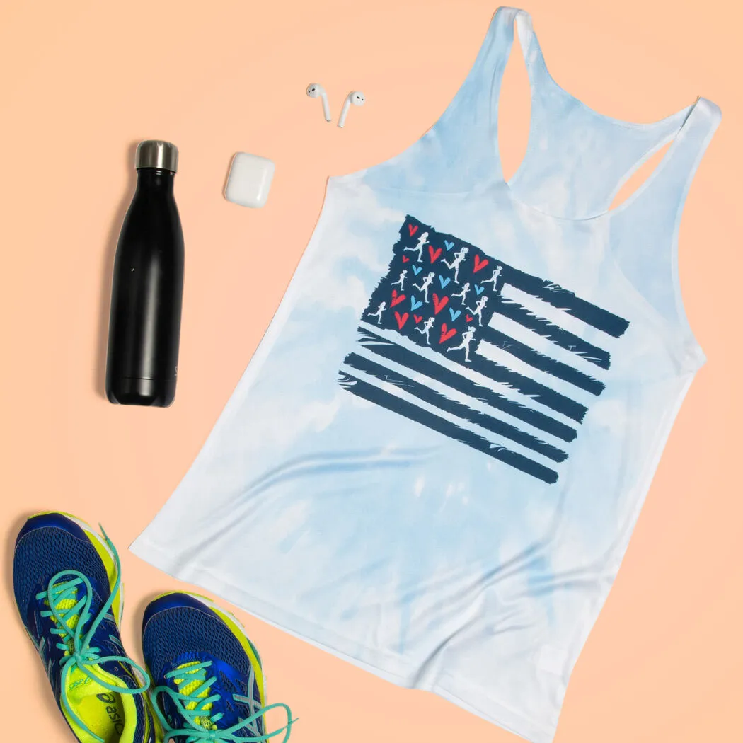 Women's Performance Tank Top - United States Of Runners Tie-Dye 8 Women's Performance Tank Top - United States Of Runners Tie-Dye - Image 6