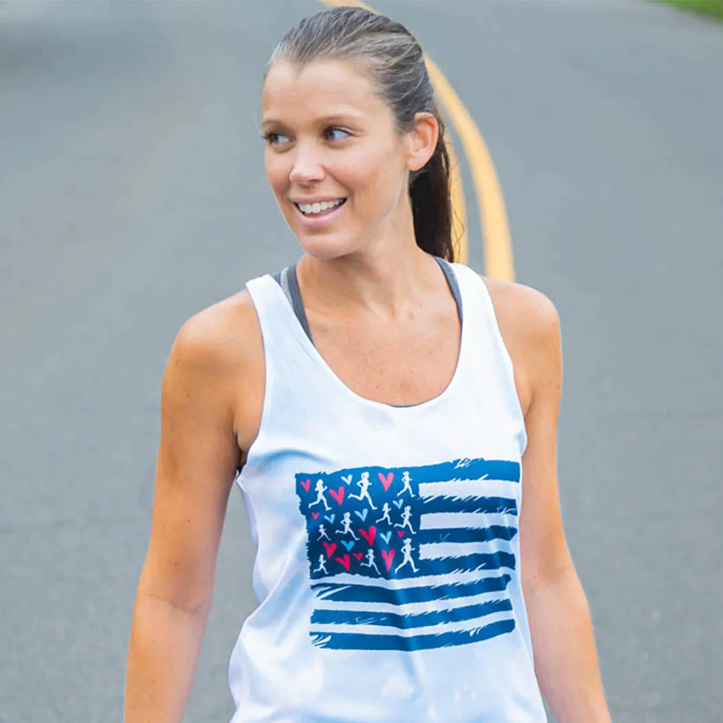 Women's Performance Tank Top - United States Of Runners Tie-Dye 4 Women's Performance Tank Top - United States Of Runners Tie-Dye - Image 2