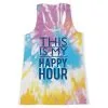 Women's Performance Tank Top - This Is My Happy Hour Tie-Dye 1 Women's Performance Tank Top - This Is My Happy Hour Tie-Dye -goneforarun Sales 2023 tr 42452 FRONT