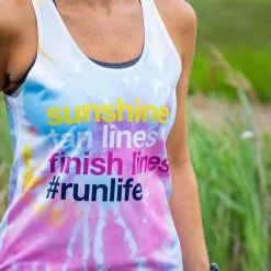 Women's Performance Tank Top - Sunshine Tan Lines Finish Lines Tie-Dye -goneforarun Sales 2023 tr 42456 LIFESTYLE