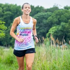 Women's Performance Tank Top - Sunshine Tan Lines Finish Lines Tie-Dye -goneforarun Sales 2023 tr 42456 LIFESTYLE3