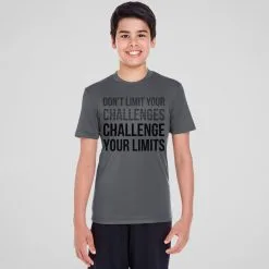 Running Short Sleeve Performance Tee - Don't Limit Your Challenges -goneforarun Sales 2023 tr 42459 GRAPHITE YOUTH