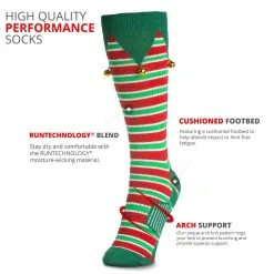 Running Woven Mid-Calf Socks - Jingle Bell -goneforarun Sales 2023 tr 42629 DETAILS