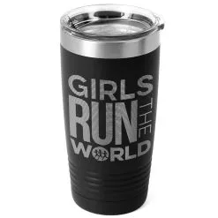 Running 20oz. Double Insulated Tumbler - Girls Run The World® -goneforarun Sales 2023 tr 42699 BLACK MAIN