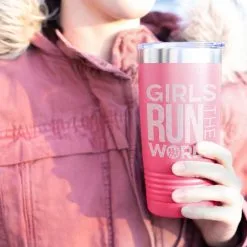 Running 20oz. Double Insulated Tumbler - Girls Run The World® -goneforarun Sales 2023 tr 42699 PINK MODEL
