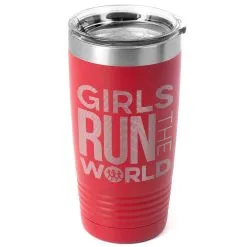 Running 20oz. Double Insulated Tumbler - Girls Run The World® -goneforarun Sales 2023 tr 42699 RED MAIN