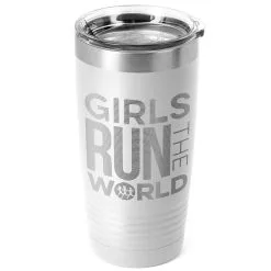 Running 20oz. Double Insulated Tumbler - Girls Run The World® -goneforarun Sales 2023 tr 42699 WHITE MAIN
