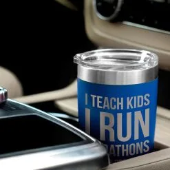Running 20oz. Double Insulated Tumbler - I Teach Kids I Run Marathons -goneforarun Sales 2023 tr 42701 ROYAL CAR
