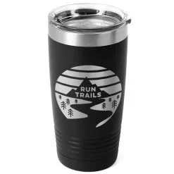 Running 20oz. Double Insulated Tumbler - Run Trails Sunset -goneforarun Sales 2023 tr 42706 BLACK MAIN