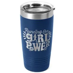 Running 20oz. Double Insulated Tumbler - Running On Girl Power -goneforarun Sales 2023 tr 42707 ROYAL MAIN
