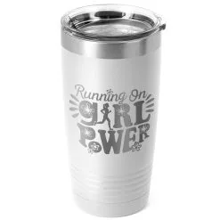 Running 20oz. Double Insulated Tumbler - Running On Girl Power -goneforarun Sales 2023 tr 42707 WHITE MAIN