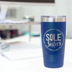 Running 20oz. Double Insulated Tumbler - Sole Sister Words -goneforarun Sales 2023 tr 42709 ROYAL DESK