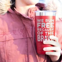 Running 20oz. Double Insulated Tumbler - We Run Free 15 Running 20oz. Double Insulated Tumbler - We Run Free -goneforarun Sales 2023 tr 42713 RED MODEL