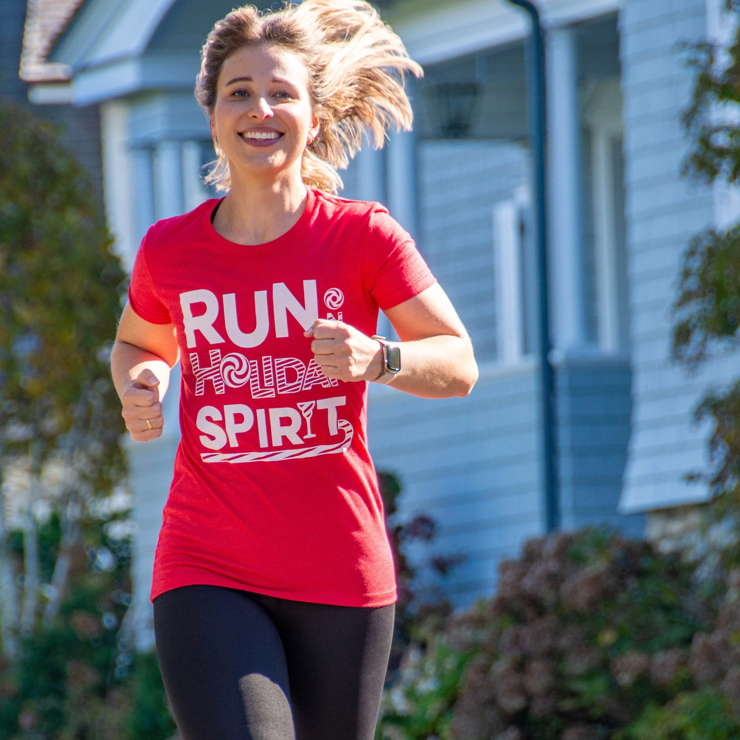 Women's Everyday Runners Tee - Run On Holiday Spirit 7 Women's Everyday Runners Tee - Run On Holiday Spirit - Image 5