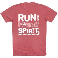 Running Short Sleeve T- Shirt - Run On Holiday Spirit -goneforarun Sales 2023 tr 42876 MAUVE FLAT