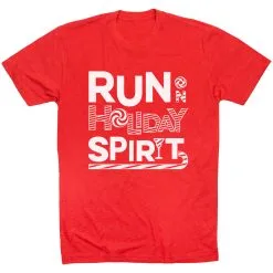 Running Short Sleeve T- Shirt - Run On Holiday Spirit