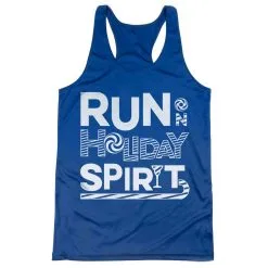 Women's Racerback Performance Tank Top - Run On Holiday Spirit -goneforarun Sales 2023 tr 42880 ROYAL MAIN