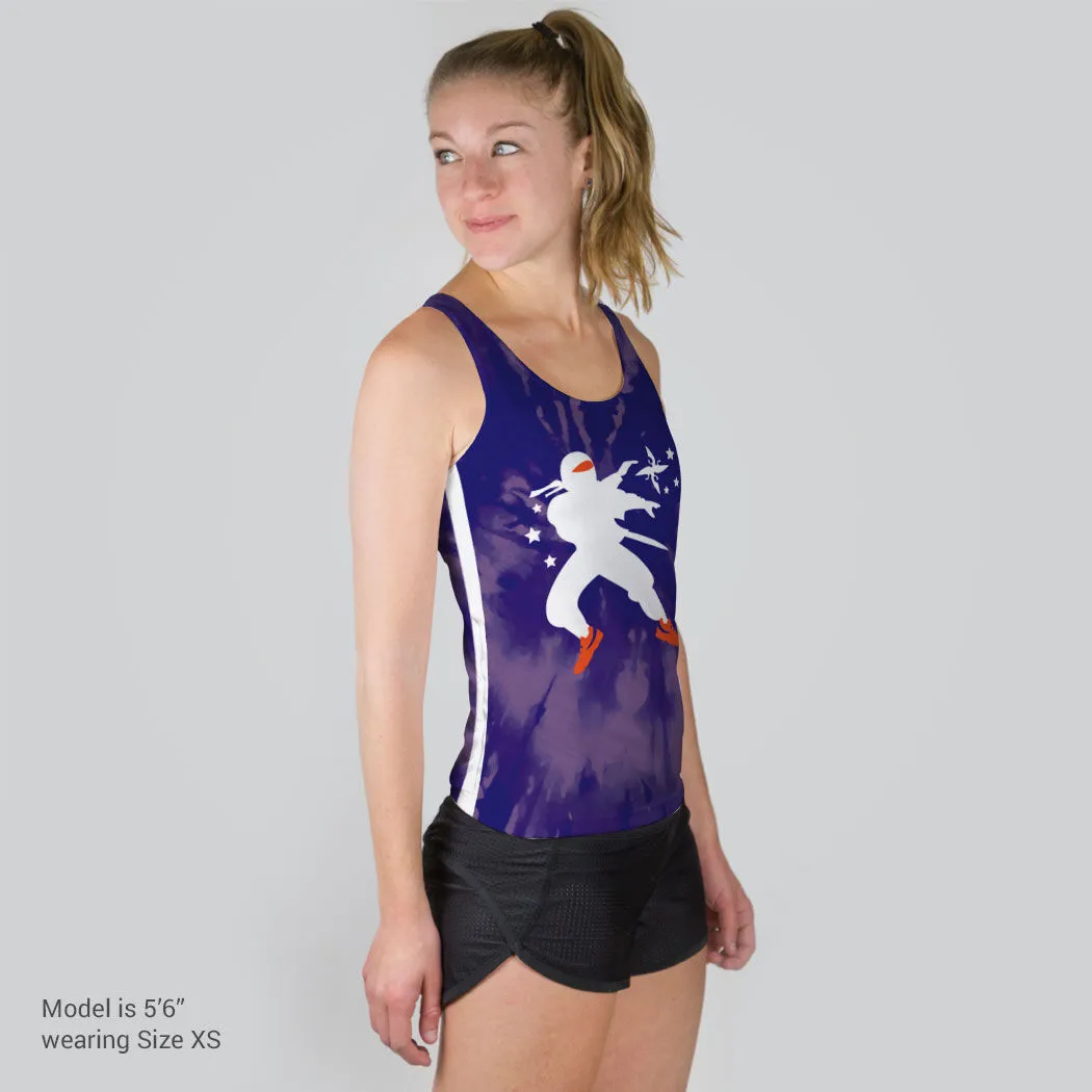 Women's Performance Tank Top - Ninja Tie-Dye 5 Women's Performance Tank Top - Ninja Tie-Dye - Image 3