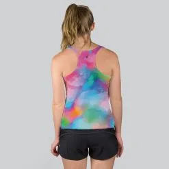 Women's Performance Tank Top - It's My Birthday And I'll Run If I Want To Watercolor -goneforarun Sales 2023 tr 42926 MODELBACK