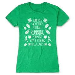 Women's Everyday Runners Tee - Fall Running -goneforarun Sales 2023 tr 42953 GREEN
