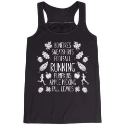 Flowy Racerback Tank Top - Fall Running -goneforarun Sales 2023 tr 42959 BLACK MAIN
