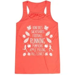Flowy Racerback Tank Top - Fall Running