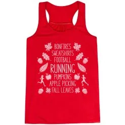 Flowy Racerback Tank Top - Fall Running -goneforarun Sales 2023 tr 42959 RED MAIN