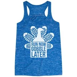 Flowy Racerback Tank Top - Thanksgiving Run -goneforarun Sales 2023 tr 42962 BLUE MAIN