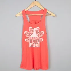 Flowy Racerback Tank Top - Thanksgiving Run -goneforarun Sales 2023 tr 42962 CORAL HANGER