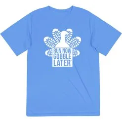 Men's Running Short Sleeve Performance Tee - Thanksgiving Run 15 Men's Running Short Sleeve Performance Tee - Thanksgiving Run -goneforarun Sales 2023 tr 42970 LIGHTBLUE FLAT