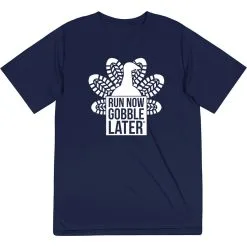 Men's Running Short Sleeve Performance Tee - Thanksgiving Run 16 Men's Running Short Sleeve Performance Tee - Thanksgiving Run -goneforarun Sales 2023 tr 42970 NAVY FLAT