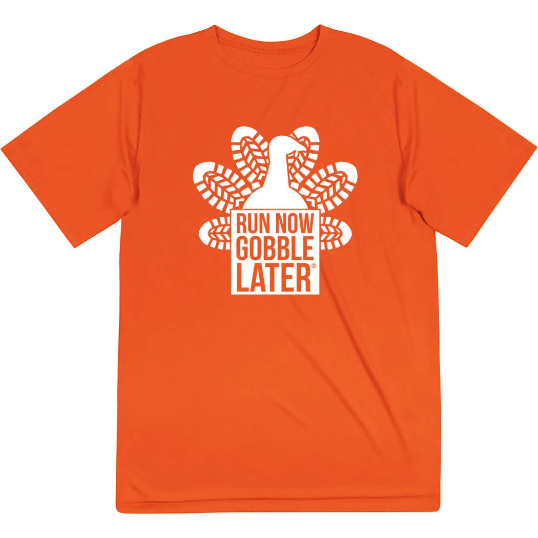 Men's Running Short Sleeve Performance Tee - Thanksgiving Run 3 Men's Running Short Sleeve Performance Tee - Thanksgiving Run