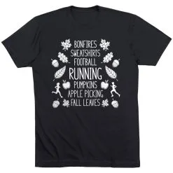 Running Short Sleeve T- Shirt - Fall Running -goneforarun Sales 2023 tr 42971 BLACK FLAT