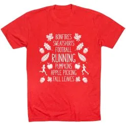 Running Short Sleeve T- Shirt - Fall Running -goneforarun Sales 2023 tr 42971 RED FLAT