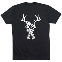 Running Short Sleeve T- Shirt - Run Deer -goneforarun Sales 2023 tr 42973 BLACK FLAT