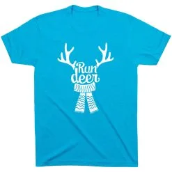 Running Short Sleeve T- Shirt - Run Deer -goneforarun Sales 2023 tr 42973 TURQUOISE FLAT