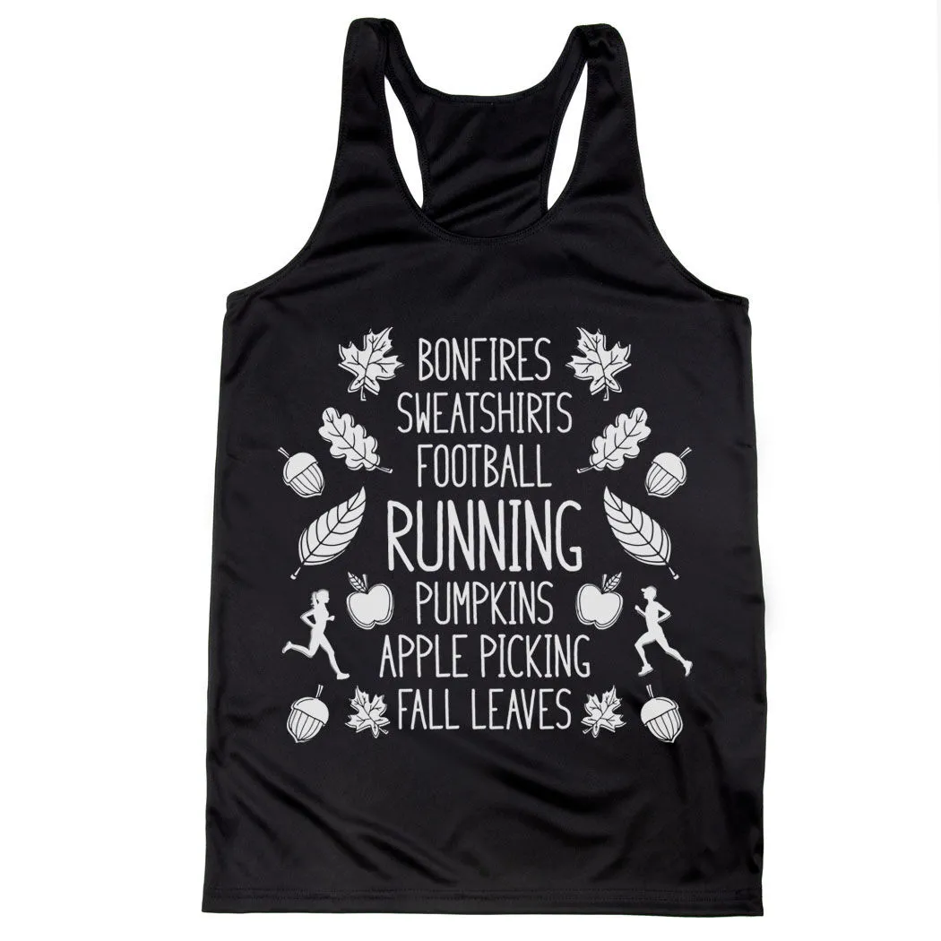 Women's Racerback Performance Tank Top - Fall Running 3 Women's Racerback Performance Tank Top - Fall Running