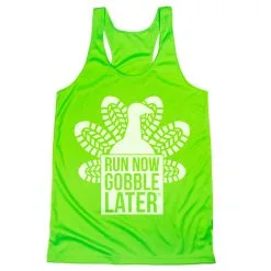 Women's Racerback Performance Tank Top - Thanksgiving Run -goneforarun Sales 2023 tr 42998 LIME MAIN